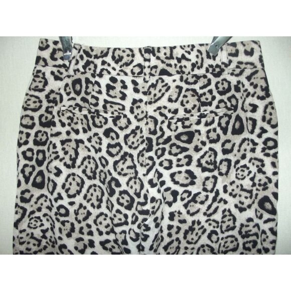 Victoria's Secret Ankle Pants 0 x 27"inseam brown black animal print low rise sk - Picture 6 of 7